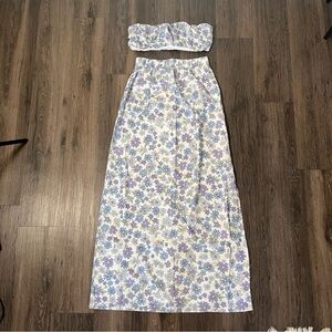 Peppermayo Floral Skirt + Top SET
